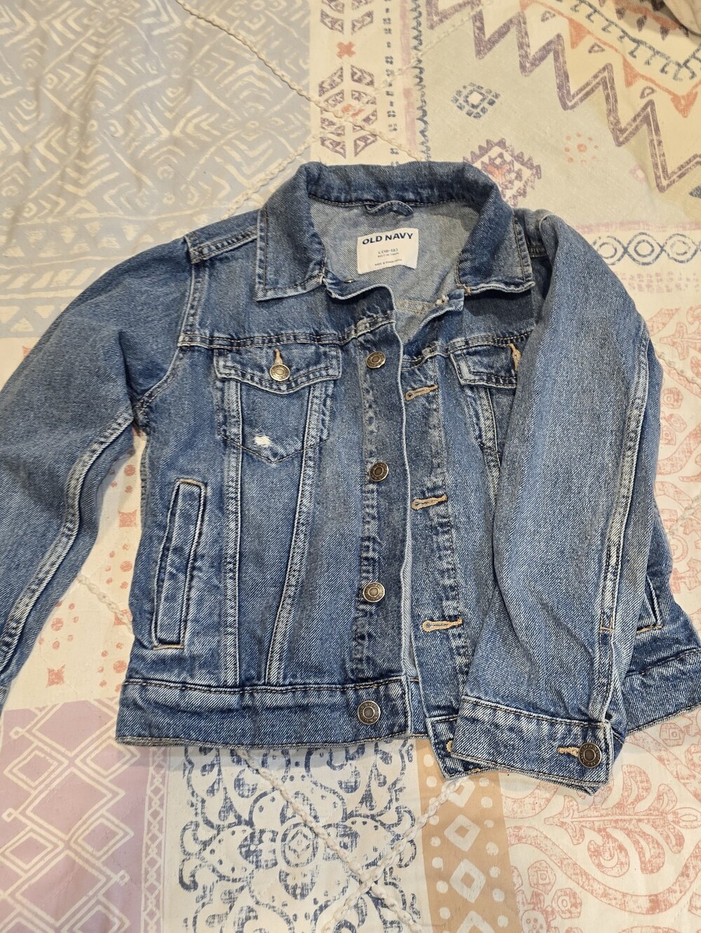 Old Navy Medium Blue Washed Denim Jacket